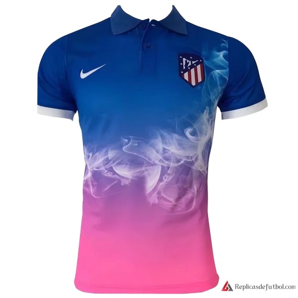 Polo Atletico Madrid 2017-2018 Azul Rosa